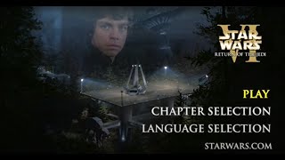 Star Wars Episode VI Return of the Jedi DVD Menu Endor Moon [upl. by Serolod]