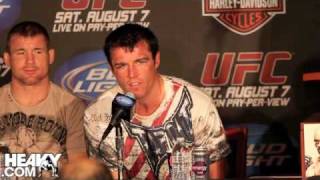 UFC 162 Weidman amp Silva Octagon Interviews [upl. by Rolyab]