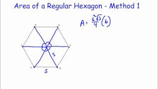 Area of a Regular Hexagon [upl. by Reamonn]