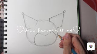 ♡︎How to draw Kuromi♡︎  aesthetic Sanrio drawing [upl. by Anetta]