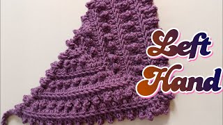 Left Handcrochet bandana EASY Crochet Bandana Tutorial step by step [upl. by Ethe]