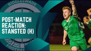 POSTMATCH REACTION  Biggleswade FC 21 Stansted  5824 [upl. by Schlenger]