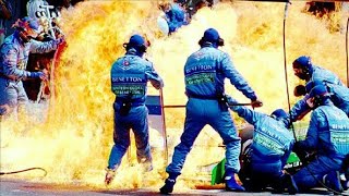 The Worst Pitstops in F1 History 19702018 [upl. by Annodas672]