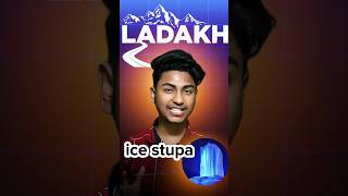 Breaking News Ladakhs Ice Stupa  How Its Changing😱 Summers ladakh ice watercrisis invention [upl. by Naujit]