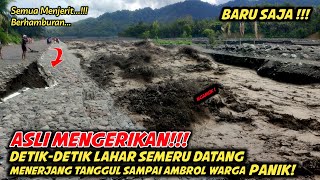 ASLI NGERI  Detik² Banjir Datang Sangat Besar MENERJANG TANGGUL Sampai AMBROL [upl. by Aidnama468]