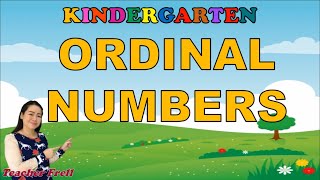 ORDINAL NUMBER  KINDER LESSON [upl. by Naxor]