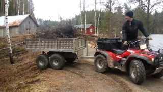 Honda Foreman With rv4000 trailer [upl. by Swirsky318]