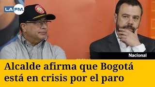 Terminales vías y demás lugares en crisis por el paro en Bogotá [upl. by Annawik951]