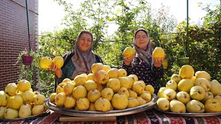 HOW TO MAKE QUINCE PRESERVES QUINCE COMPOTE AND JAM FOR WINTER [upl. by Essilec722]