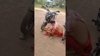 Bike ta poojo holo😍😍viralvideo shortvideo reels bike [upl. by Edrick573]