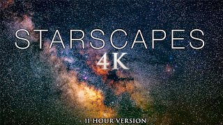 8 HOURS of STARSCAPES 4K Stunning AstroLapse Scenes  Relaxing Music for Deep Sleep amp Relaxation [upl. by Ahsienek27]