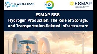 ESMAP HYBRID BBB Hydrogen Production the Role of Storage and Transportation Related Infrastructure [upl. by Nivonod]