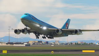 Beautiful View When Landing Boeing 747 Landing At Haneda Airport shortsvideo [upl. by Glory30]