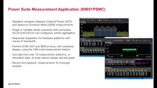 89600 VSA Software PowerSuite Demo for 5G NR ACP and SEM Measurements [upl. by Dnalra53]