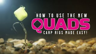 CARP RIGS MADE EASY How to use the NEW Quads  PopUp Rig Tutorial Mainline Baits Carp Fishing TV [upl. by Nibroc]