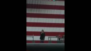 National anthem  Washington State Puyallup Fair Rodeo  Emily Cook [upl. by Annatsirhc]