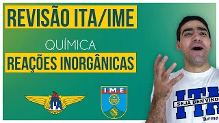 Revisão Química ITA  IME Reações Inorgânicas  Prof Amós Silva [upl. by Consuelo]