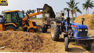 Eicher 551 50hp Range power plus tractor with loaded trolley pulling  John Deere tractor power CFV [upl. by Ecidna]