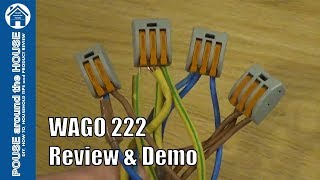 WAGO 222 connectors review and demo How to use with WAGOBOX Junction Box [upl. by Dallis160]