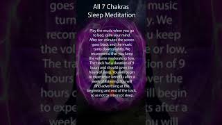 All 7 Chakras Sleep Meditation Release Negative Energy Boost Your Aura Chakra Balancing amp Healing [upl. by Eimarej]