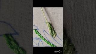 Cross stitch embroidery design of leaf [upl. by Angeli]