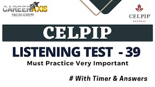 Celpip Listening Mock Test  Celpip Listening Test Practice With Answers [upl. by Nathanson]