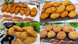 4 Recetas de CROQUETAS para NAVIDAD ¡¡FACILES Y ECONOMICAS 🤩🎄BRUTAL [upl. by Tychon]