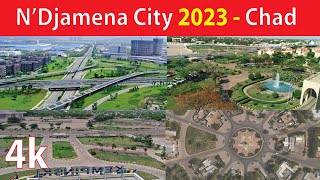 NDjamena City  Chad 4K By Drone 2023 [upl. by Atteloiv599]