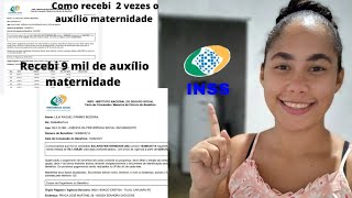 AUXÍLIO MATERNIDADE 2022 para DESEMPREGADA  como eu recebi dois salário maternidade como fazer [upl. by Enytsuj]