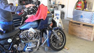 103 1983 fxrt shovelhead dyna ignition timing adj brake repair 197984 FXR FLT harley tatro machine [upl. by Anyotal]