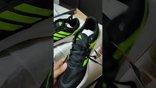 Unboxing tênis Adidas Run Falcon 5 Masculino Cor Preto  Verde NETSHOES [upl. by Ehtyaf]