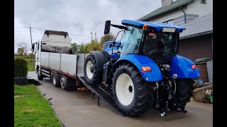 Nowy nabytek new holland t6 145 akcja prace polowe 2022 ursus mecalac [upl. by Tenej]