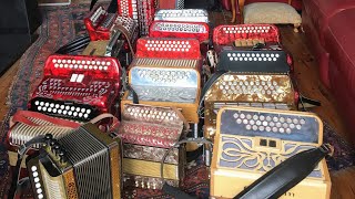 ACCORDION SOUND Irish hornpipe The Beggarman played on 15 different accordions [upl. by Nored181]