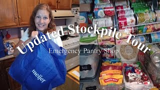 Stockpile Tour 2024Stockpile OrganizationEmergency Prepper Pantry Shop [upl. by Dnamron]