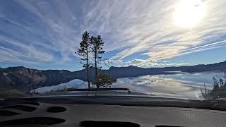 Crater Lake Oregon Scenic roads Time Lapse to Klamath Falls [upl. by Ggerg976]