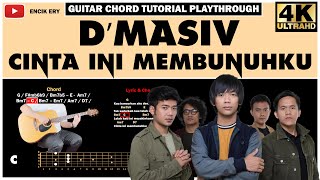 DMasiv  Cinta Ini Membunuhku  Guitar Chord Tutorial Playthrough  Lyrics [upl. by Notniv]