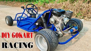 Upgrade DIY F1 3000w Go kart to Go Kart Racing 200c CVT Gearbox [upl. by Garlanda]