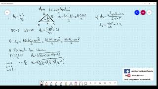 Cum se calculează aria unui triunghi [upl. by Reid]