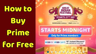 How to buy Amazon Prime Membership for Free or 250 Rs for 1 Year [upl. by Aelat]