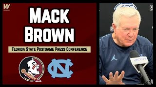 Mack Brown Florida State Postgame Interview  UNC 35 FSU 11  FSU Football  Warchant TV FSU [upl. by Fotinas745]