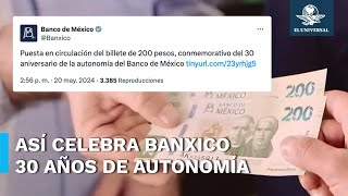 Banco de México anuncia nuevo billete de 200 pesos [upl. by Enetsirk]