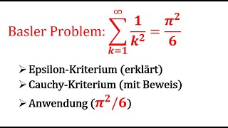 Epsilon und CauchyKriterium erklärt mit Beispiel π26 😎 [upl. by Hoeve936]