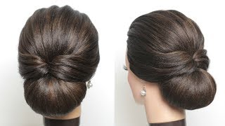 New Simple Bridal Hairstyle For Long Hair Easy Wedding Updo [upl. by Bills]