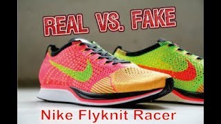 Nike Flyknit Racer Original dan Fake [upl. by Huang]