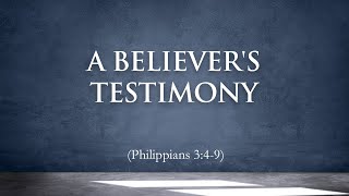 HRCC SUNDAY SERVICE MAY 12 2024 A BELIEVERS TESTIMONY Phil 349 [upl. by Eded]