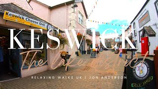 Keswick Town Walk  The Lake District National Park Cumbria  4K [upl. by Sheppard]