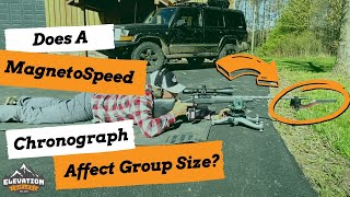 DOES A MagnetoSpeed CHRONOGRAPH AFFECT GROUP SIZE WHEN STRAPPED TO A RIFLE BARREL [upl. by Prakash]