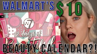 Walmarts 10 beauty advent calendar 😱 omg [upl. by Kerge]