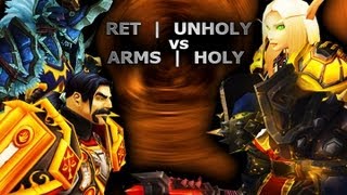 2v2 Arenas  Ret Paladin  Unholy DK vs Arms Warrior  Holy Paladin  Commentary [upl. by Stanley]