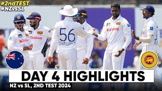 Sri Lanka vs New Zealand 2nd Test Day 4 Full Highlights  SL vs NZ 2nd Test Day 4 Full Highlights [upl. by Bugbee]